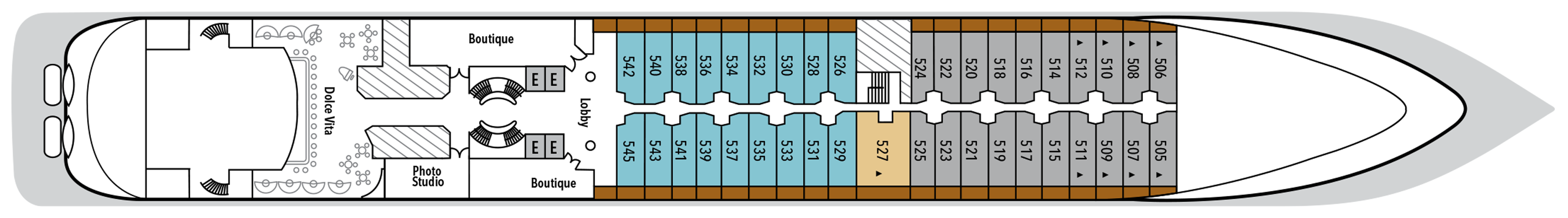 Silversea Cruises Silver Wind Deck 5.png